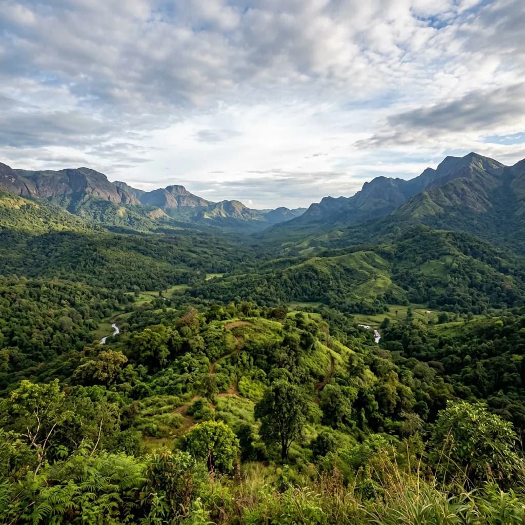Lush green landscape